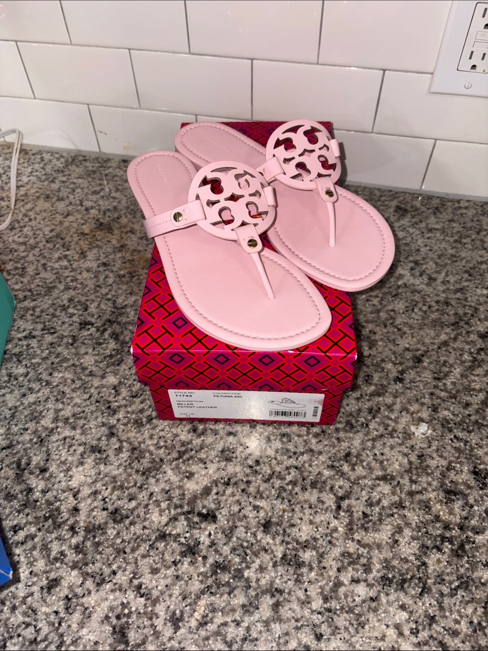 Tory Burch Miller Patent Leather Sandals